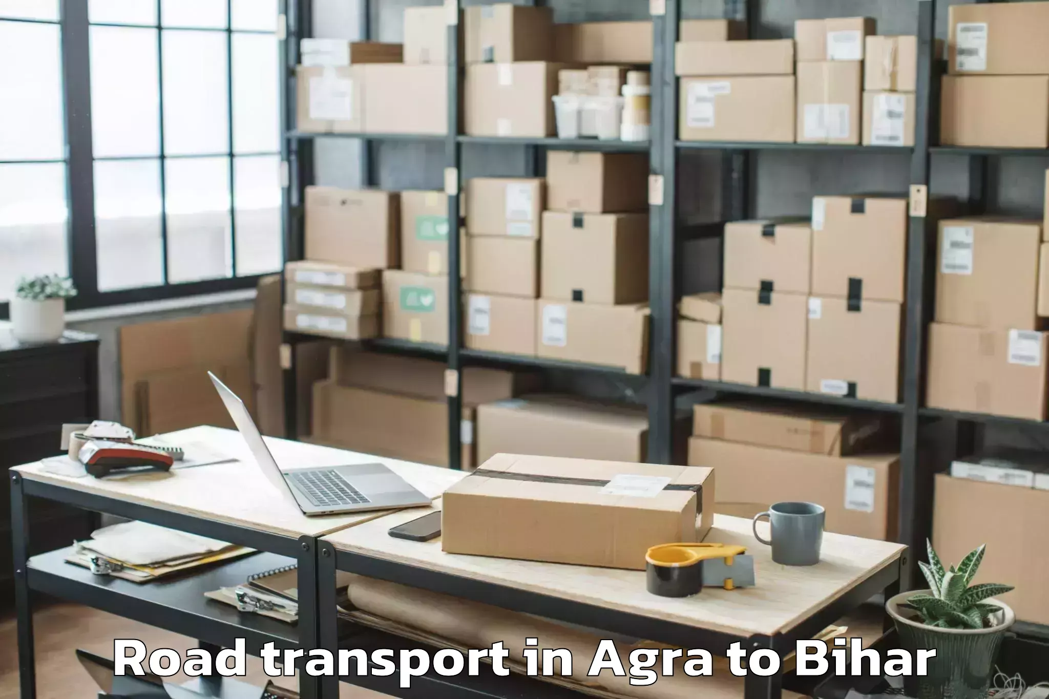 Book Agra to Bikramganj Road Transport Online